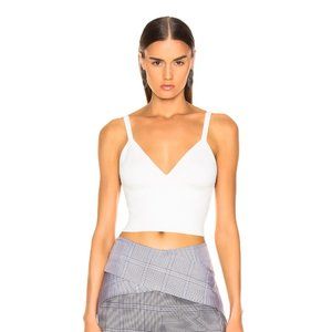 Dion Lee Density Knit Bralette in Ivory Size S